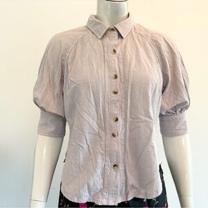 We The Free Lavender Button-Down Shirt